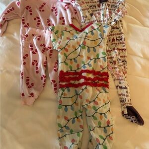Festive Holiday Baby Onesies Set